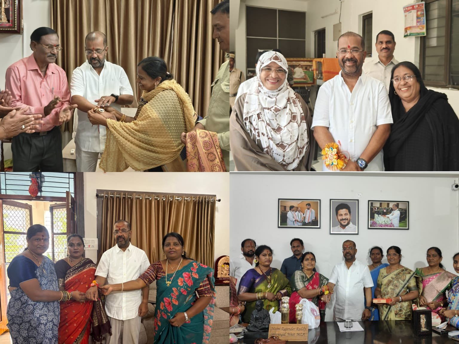 ఎమ్మెల్యే నాయినికి రాఖీ కట్టిన మహిళా నాయకురాళ్లు